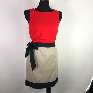 Tahari Dress Levine 6 Small Nude Black Suit Career